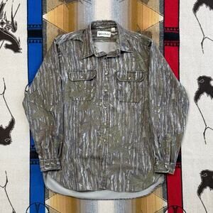 Vintage 90s Gander Mountain Realtree Camouflage Button Up Shirt Size XL USA Made